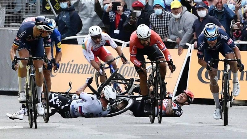Chute de cycliste – fracture de la clavicule